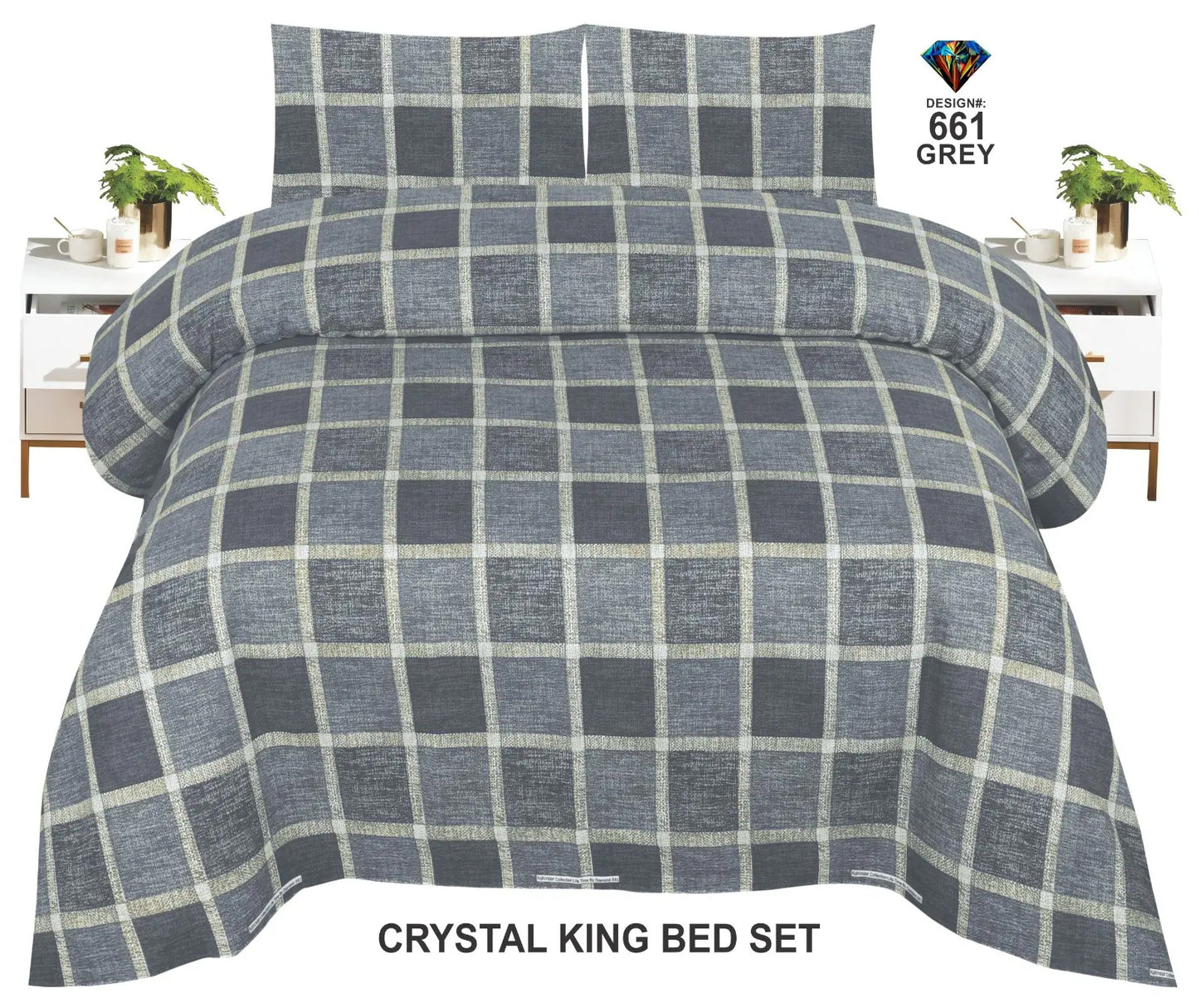 EXPORT QUALITY Crystal-King-Bed-Sheet Red-1025