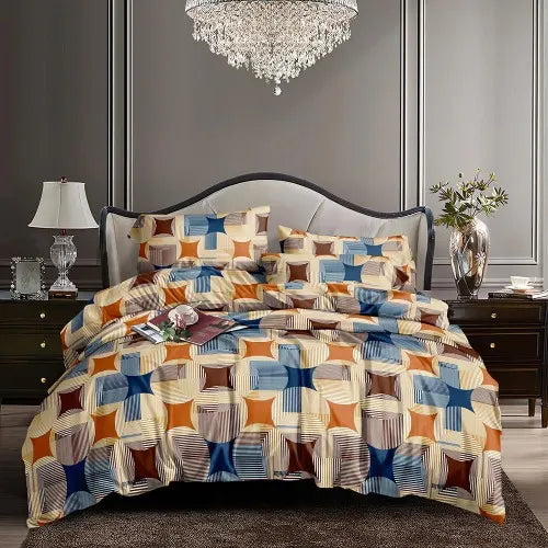 EXPORT QUALITY Crystal-King-Bed-Sheet Red-1025