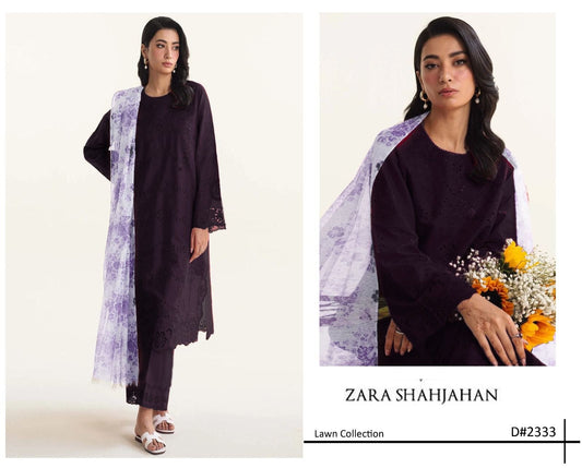 Zara Shah Jahan Lawn 3pc