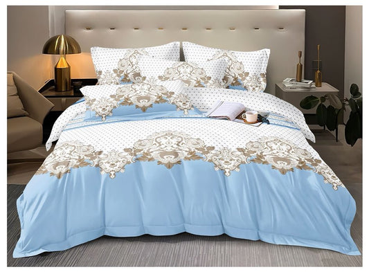 EXPORT QUALITY Crystal-King-Bed-Sheet Red-1025