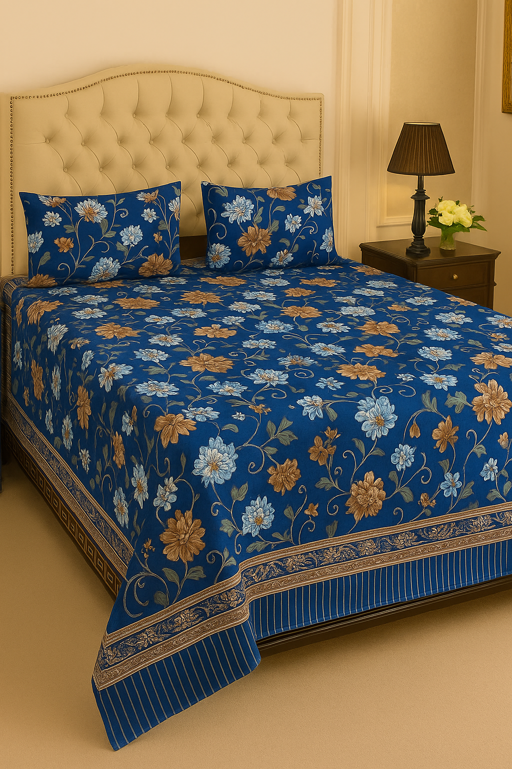 EXPORT QUALITY Crystal-King-Bed-Sheet Red-1035