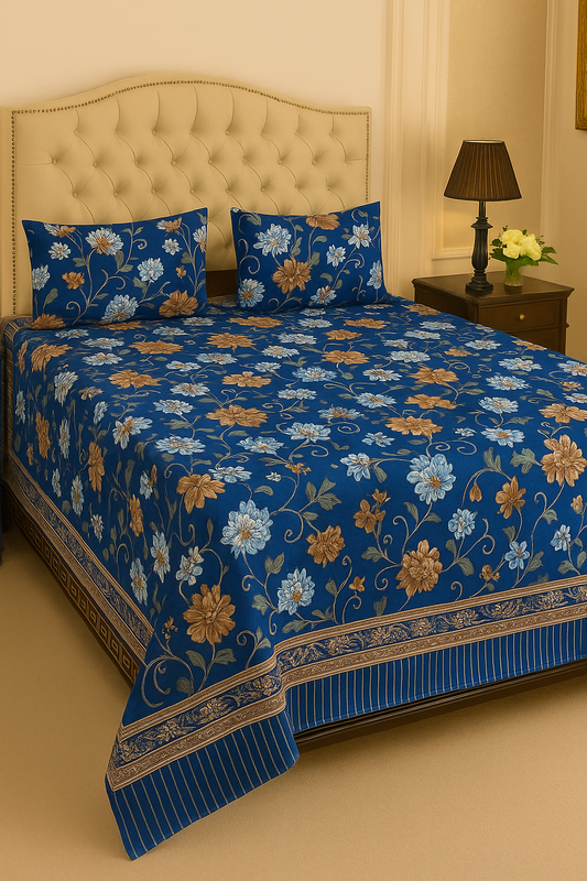 EXPORT QUALITY Crystal-King-Bed-Sheet Red-1035