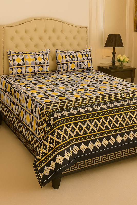 EXPORT QUALITY Crystal-King-Bed-Sheet Red-1036