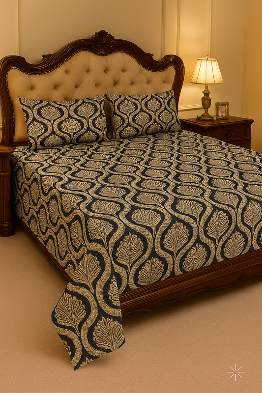 EXPORT QUALITY Crystal-King-Bed-Sheet Red-1043