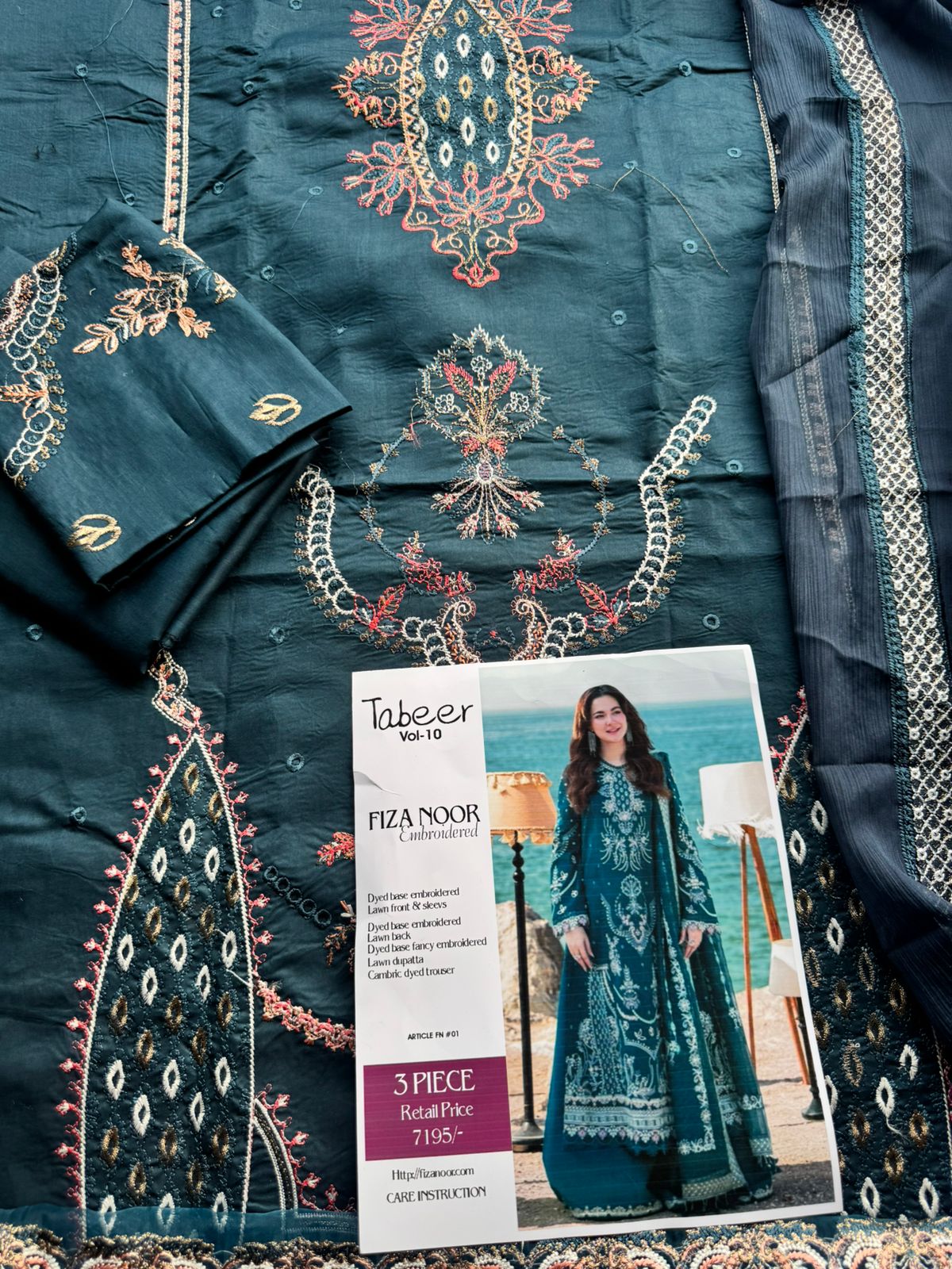 Fiza Noor Lawn 3pc