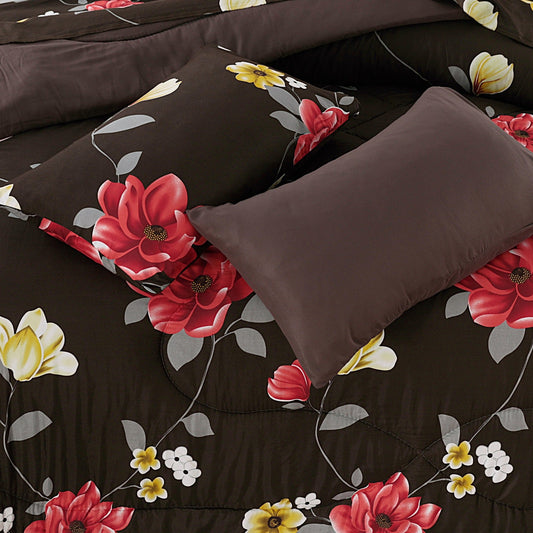 EXPORT QUALITY Crystal-King-Bed-Sheet Red-1025